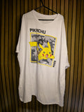 Pikachu Graphic T-Shirt White Size XXL Casual