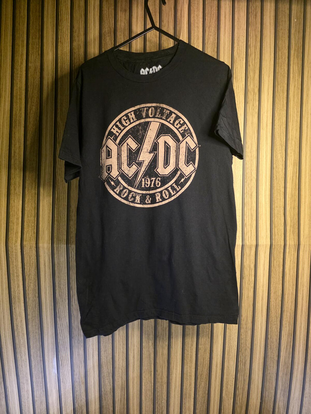 AC/DC High Voltage Rock & Roll Black T-Shirt Size S