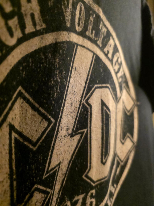 AC/DC High Voltage Rock & Roll Black T-Shirt Size S