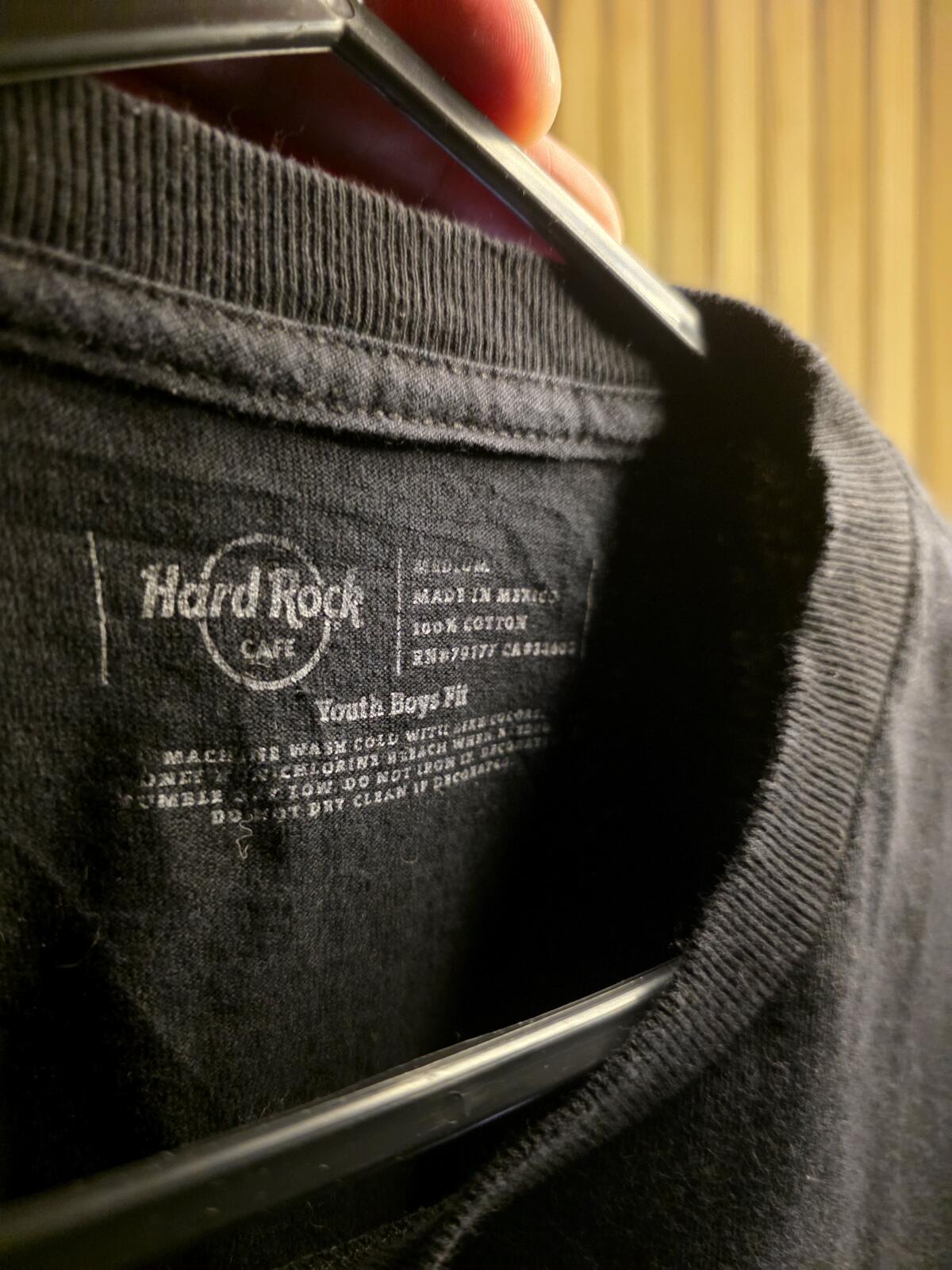 Hard Rock Cafe New York Black Graphic T-Shirt Youth Boys Fit