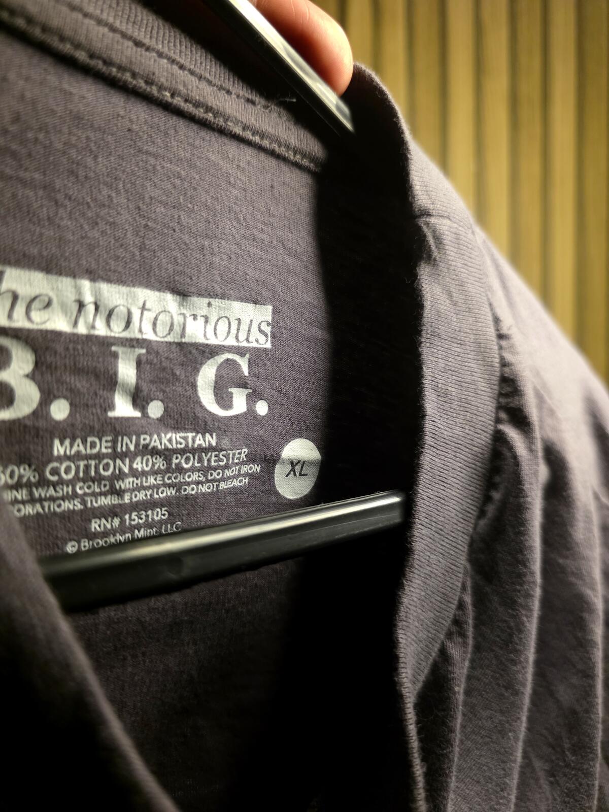 The Notorious B.I.G. Brooklyn Biggie Long Sleeve T-Shirt Brown XL