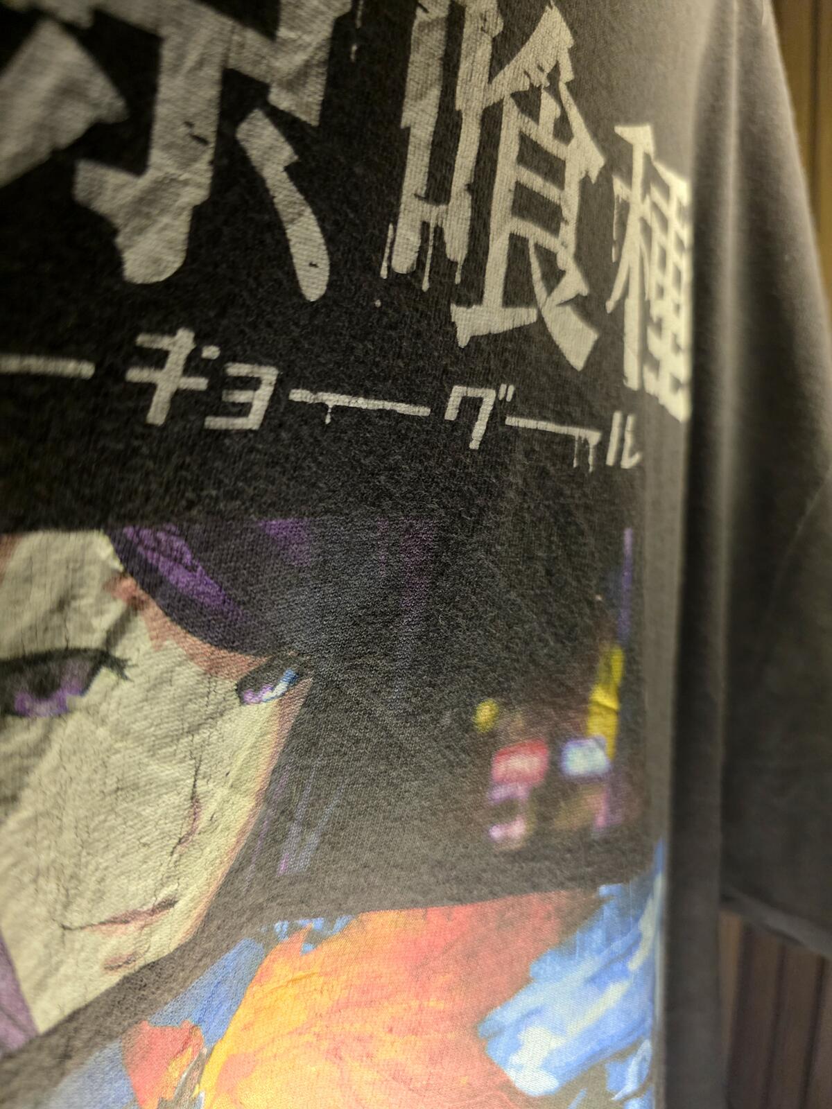 Tokyo Ghoul Graphic T-Shirt Black Anime Print Size XL