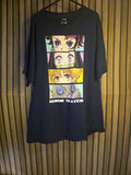 Demon Slayer Anime Graphic T-shirt Black Size XL
