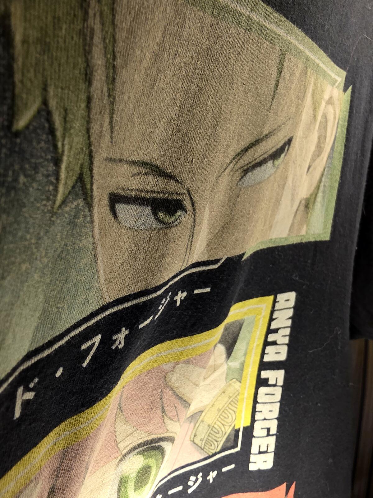 Spy x Family Anime Graphic T-Shirt Black Medium