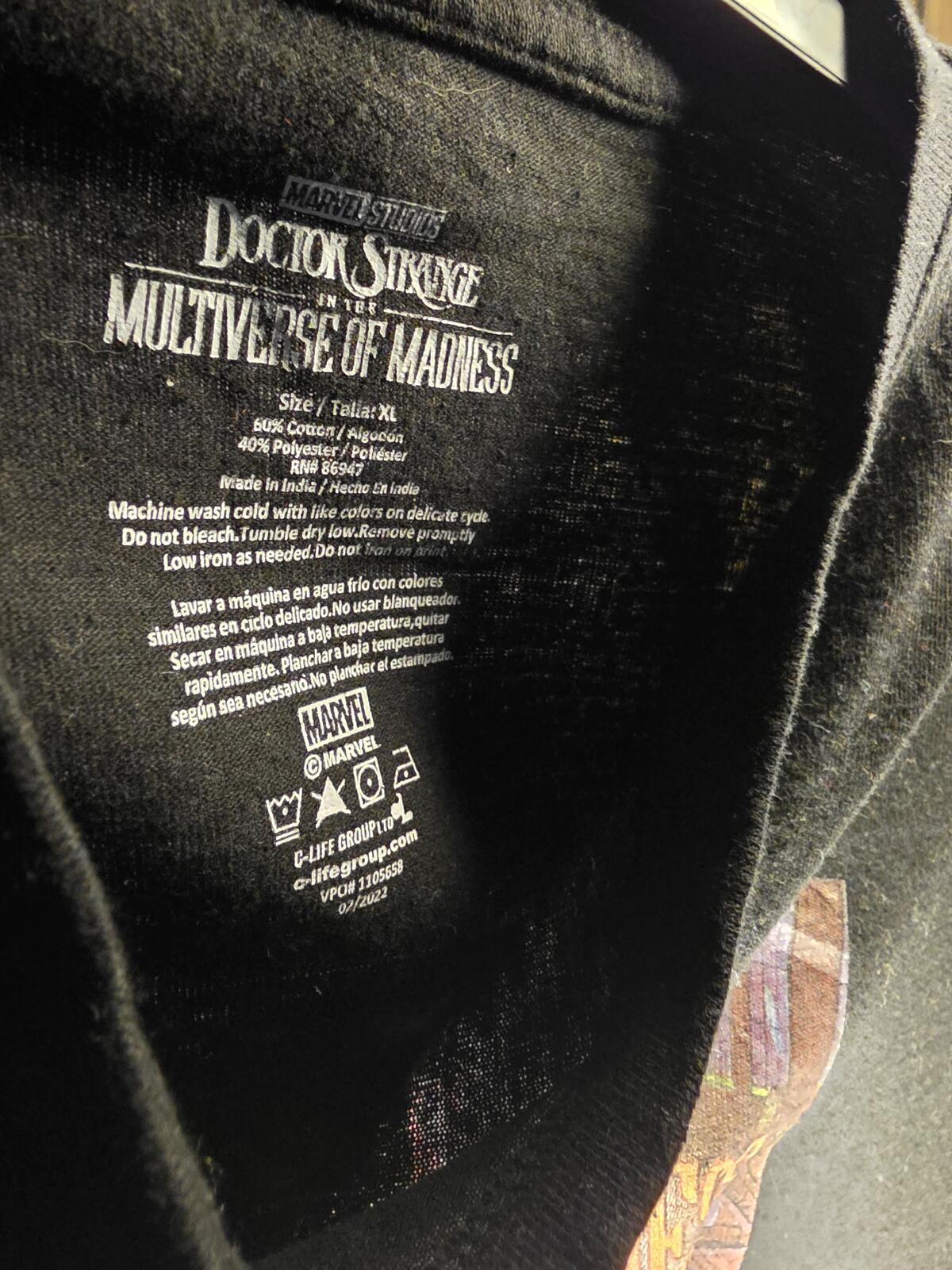 Marvel Doctor Strange Multiverse of Madness Black T-Shirt XL