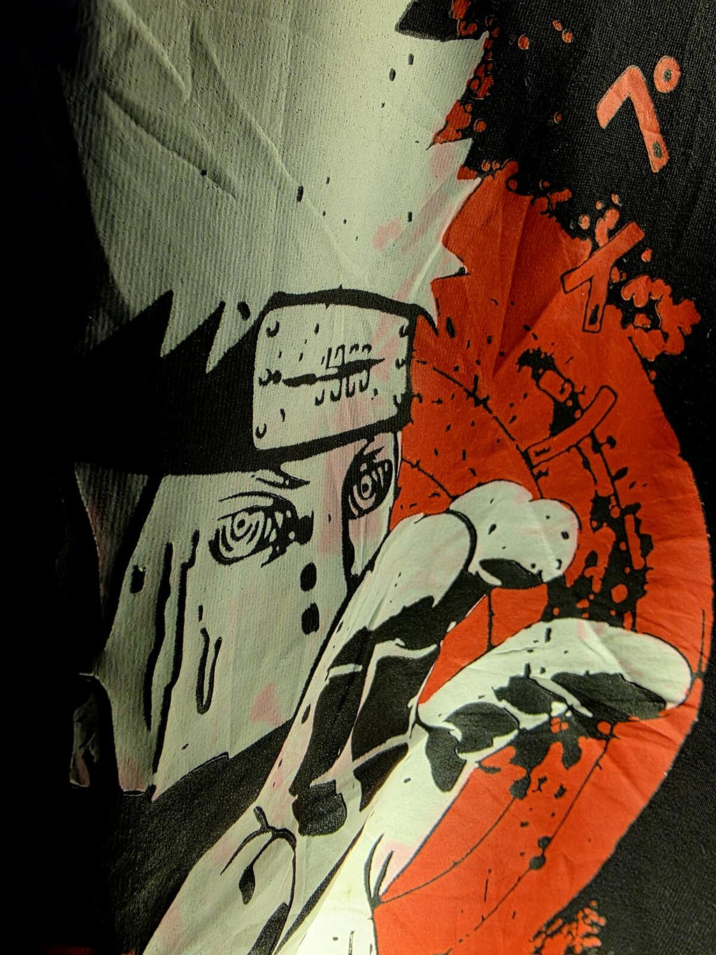 Hanes Naruto Graphic T-Shirt Black Youth Medium