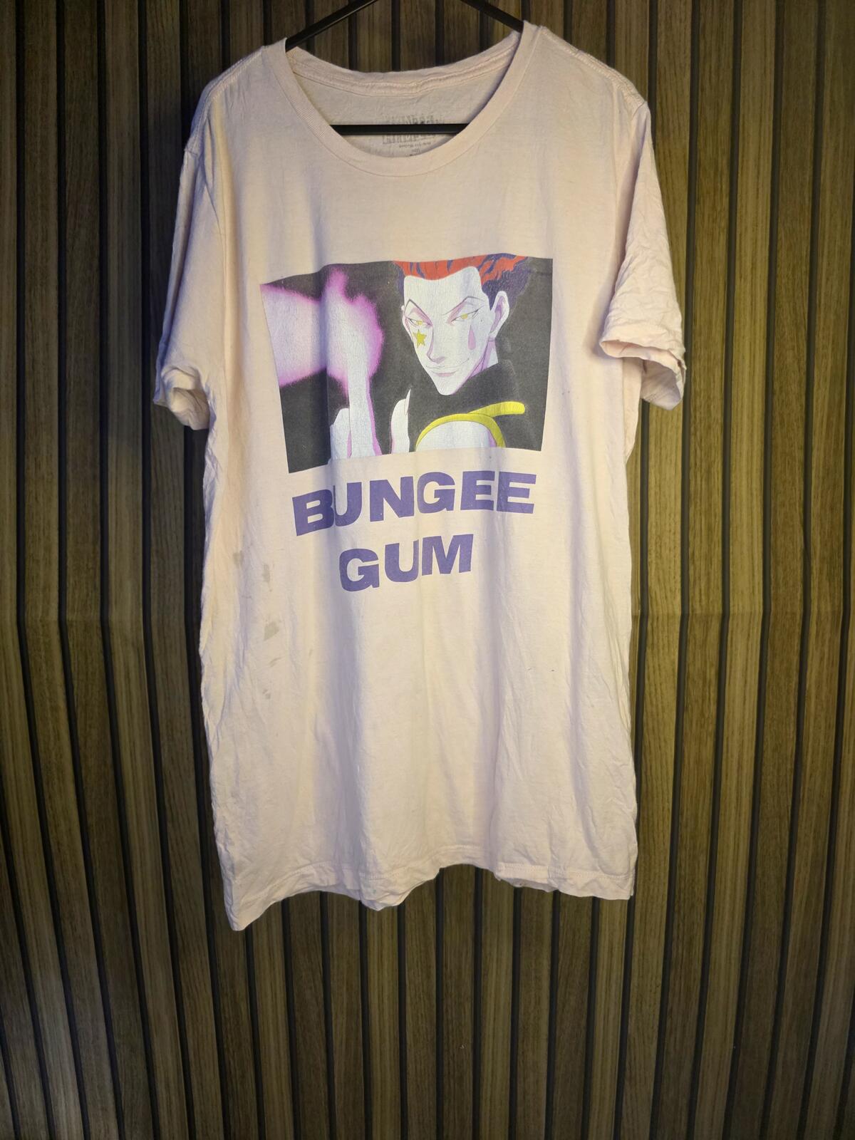 Bungee Gum Anime Graphic T-Shirt Cream Medium
