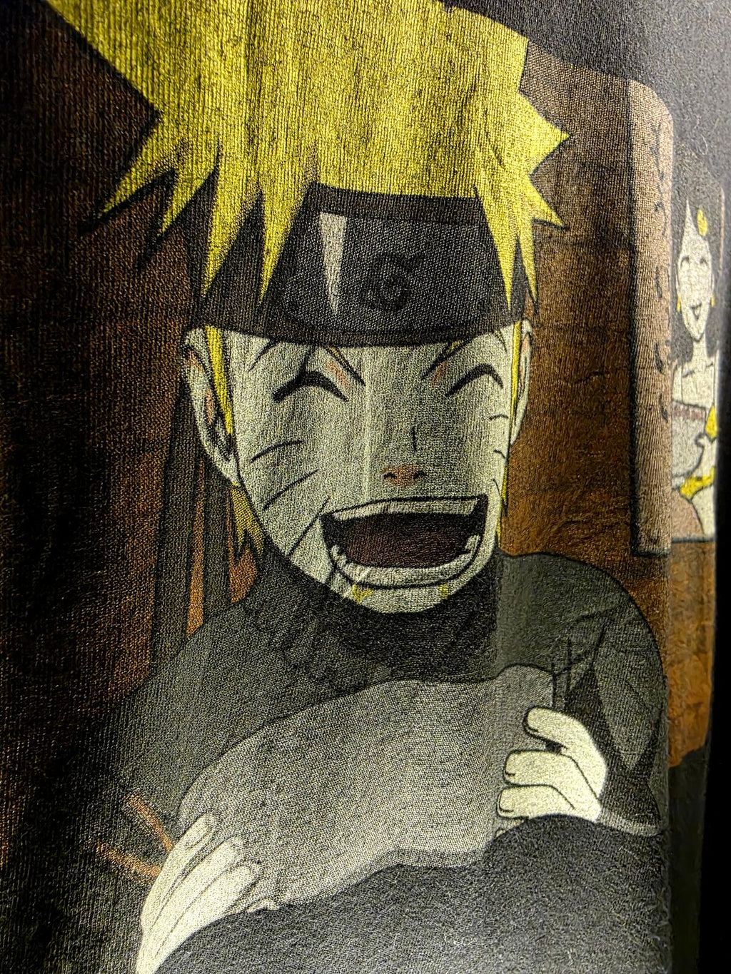 Naruto Anime Graphic T-shirt Black Small