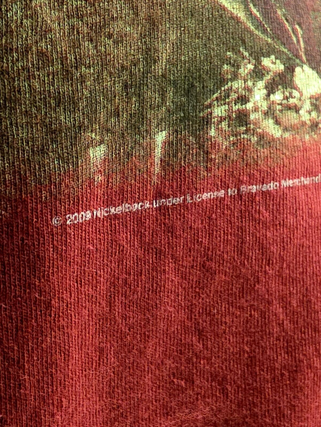Vintage 2009 Nickelback Band Tour T-Shirt Red Large