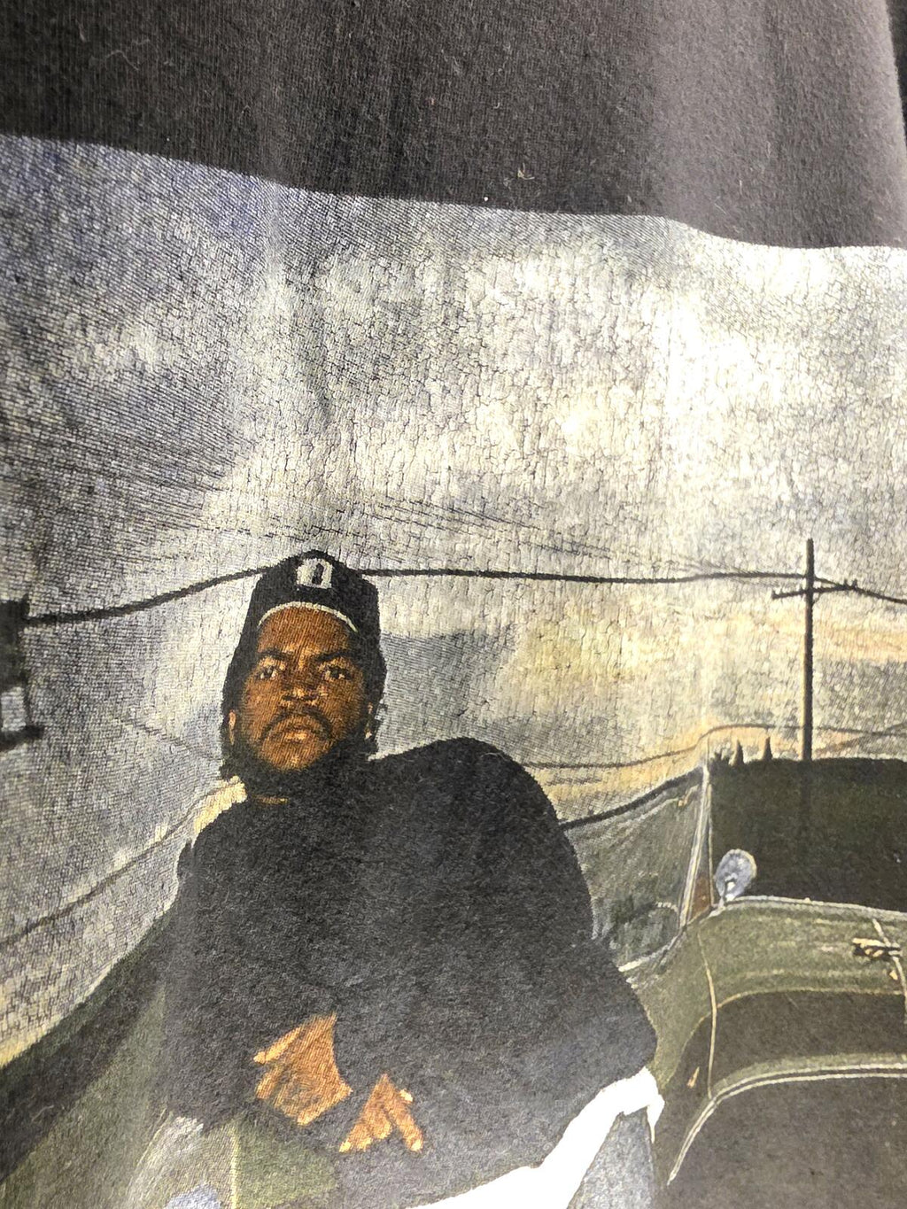 Ice Cube Graphic T-Shirt Black Small