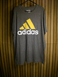 Adidas The Go-To Tee Logo Graphic T-Shirt Grey L/G