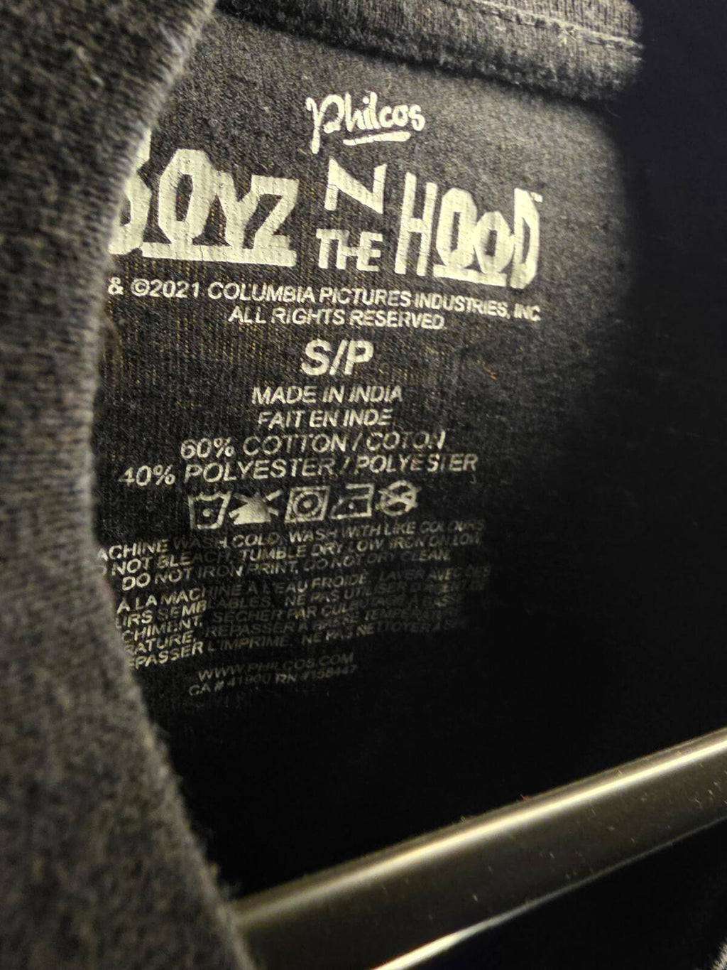 Philcos Boyz N The Hood Long Sleeve T-Shirt Black S/P