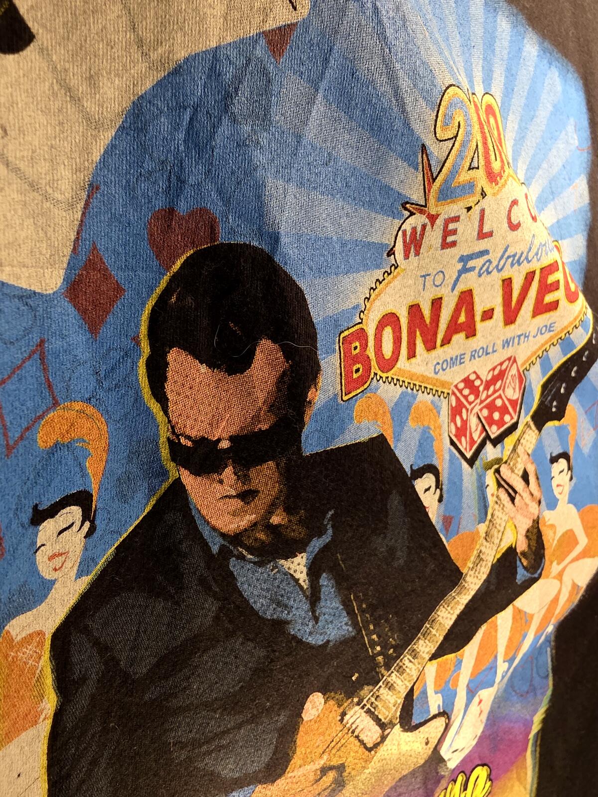 Joe Bonamassa 2019 Bona-Vegas T-Shirt Black L