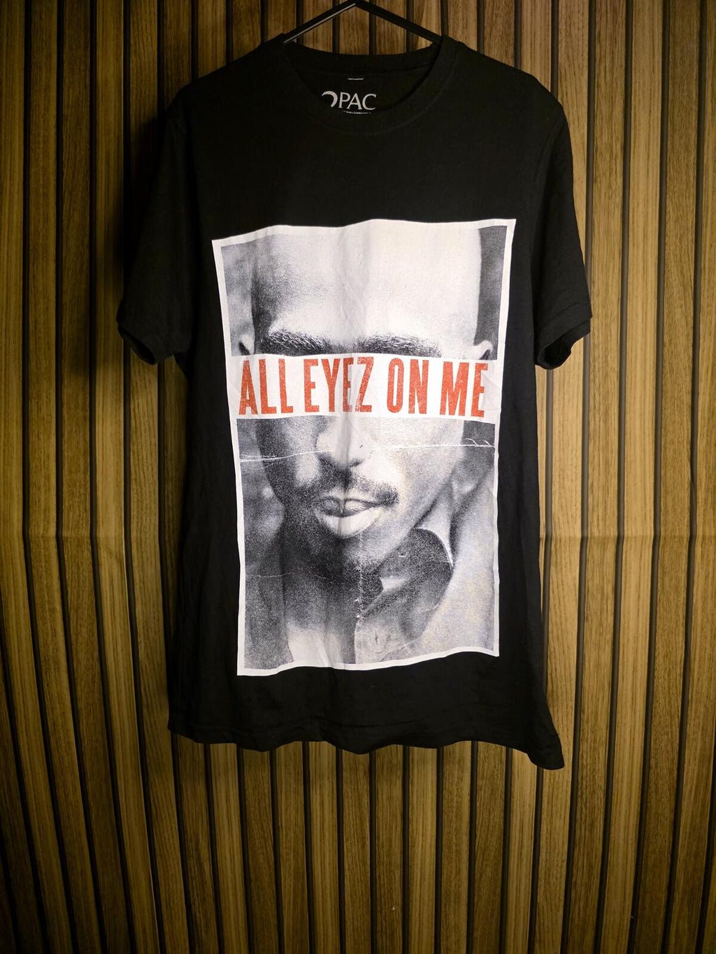 2Pac All Eyez On Me Graphic T-Shirt Black Size S