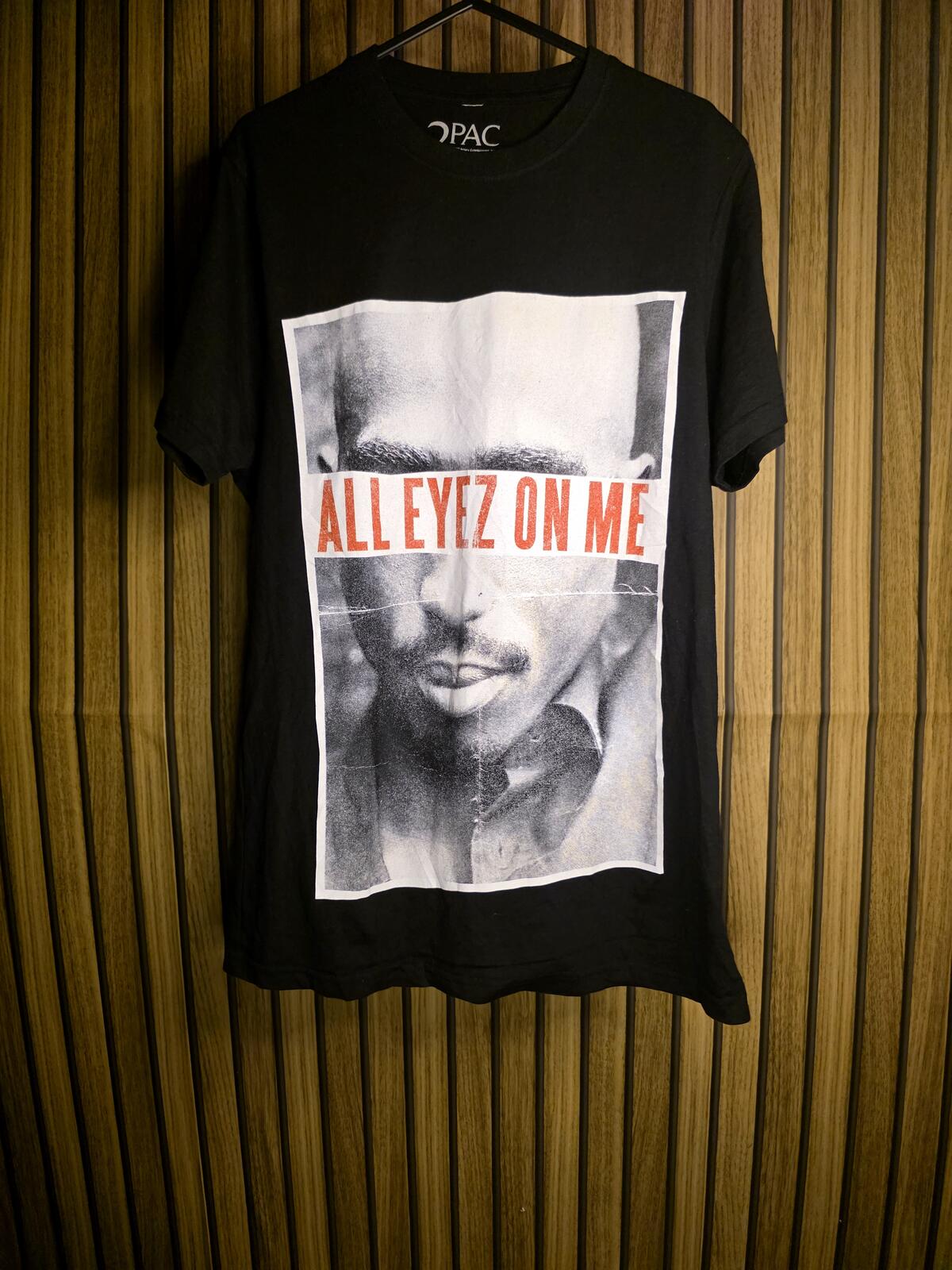 2Pac All Eyez On Me Graphic T-Shirt Black Size S
