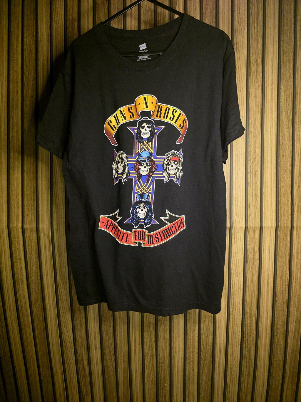 Hanes Guns N' Roses Appetite for Destruction T-Shirt Black Size S