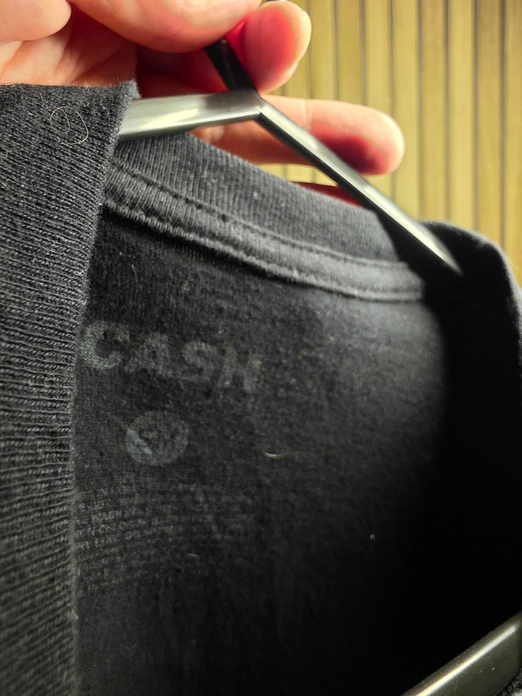 Johnny Cash Man In Black Graphic T-Shirt Black Small