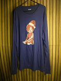 Old Navy Long Sleeve T-Shirt with Baby Graphic Navy Large