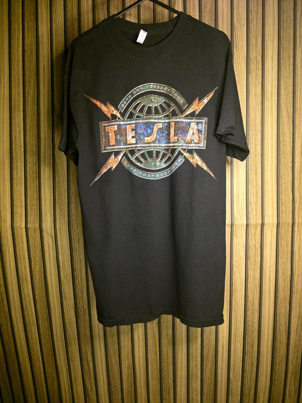 Tesla Band T-shirt Black Medium 2017 Tour Graphic