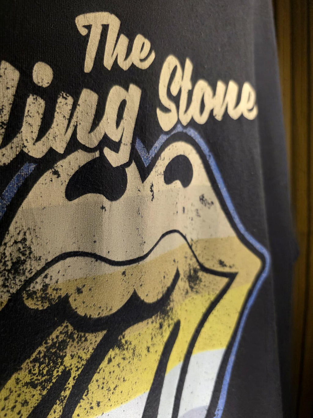 The Rolling Stones Black Graphic Logo T-Shirt Size M