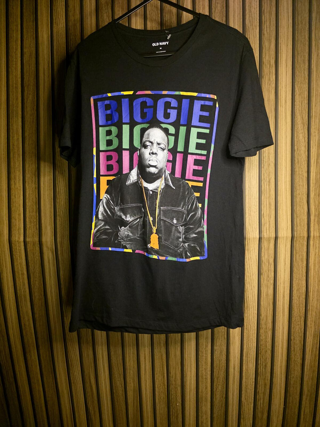 Old Navy Biggie Graphic T-Shirt Black XS