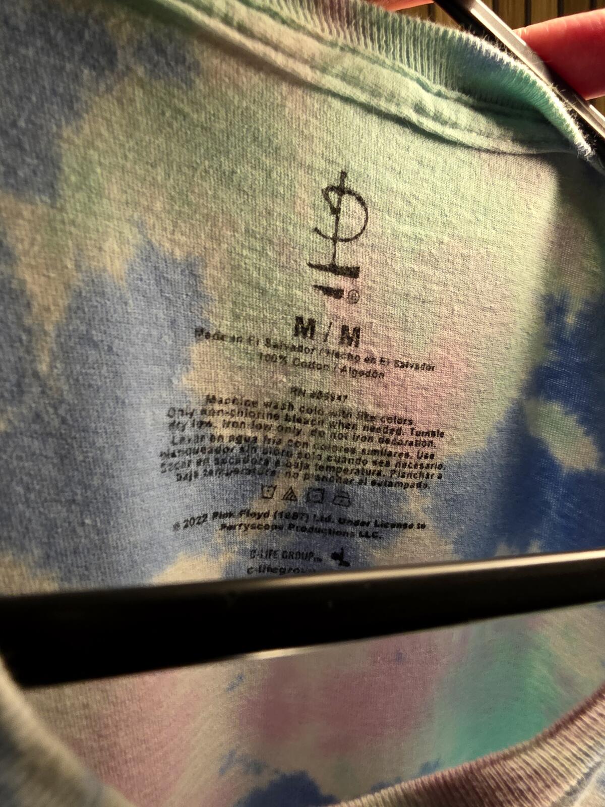 Pink Floyd Tie-Dye T-Shirt London 1973 Multi Medium