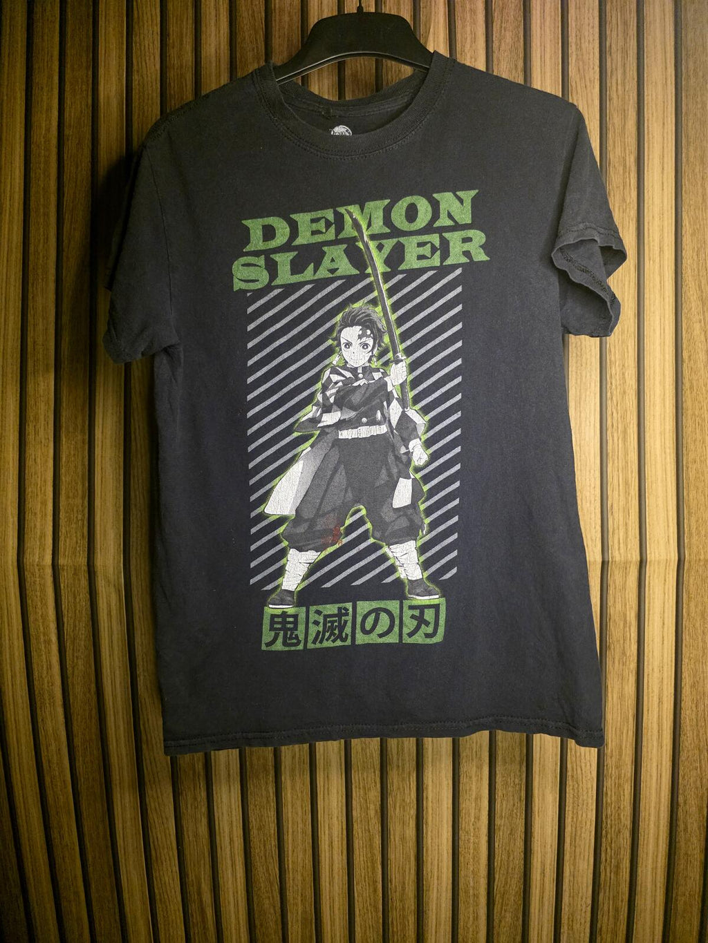 Demon Slayer Graphic T-Shirt Black Size Small