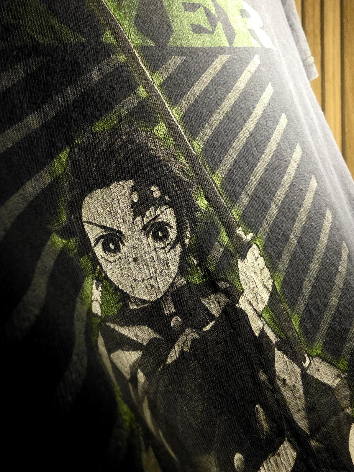 Demon Slayer Graphic T-Shirt Black Size Small