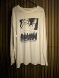 Graphic Long Sleeve T-Shirt Tokyo Japan Print Cream Medium