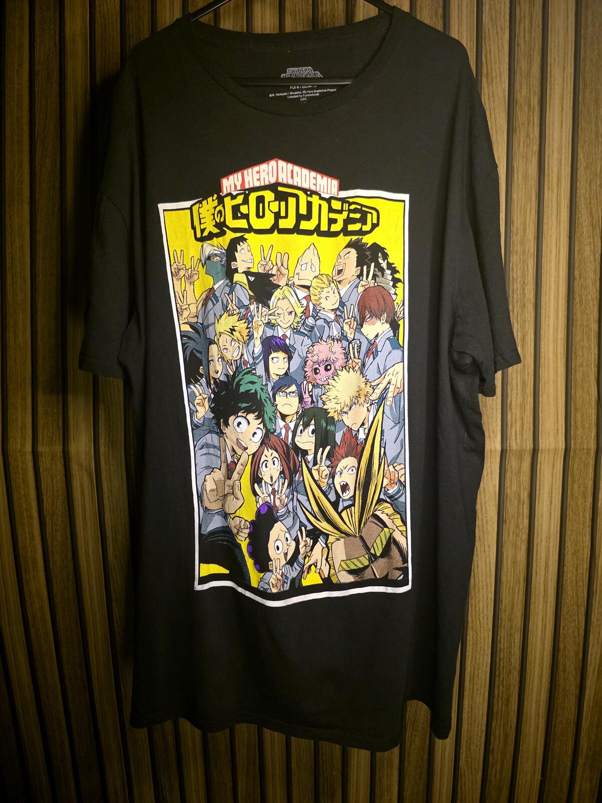 My Hero Academia Graphic T-Shirt Black Size 2XL