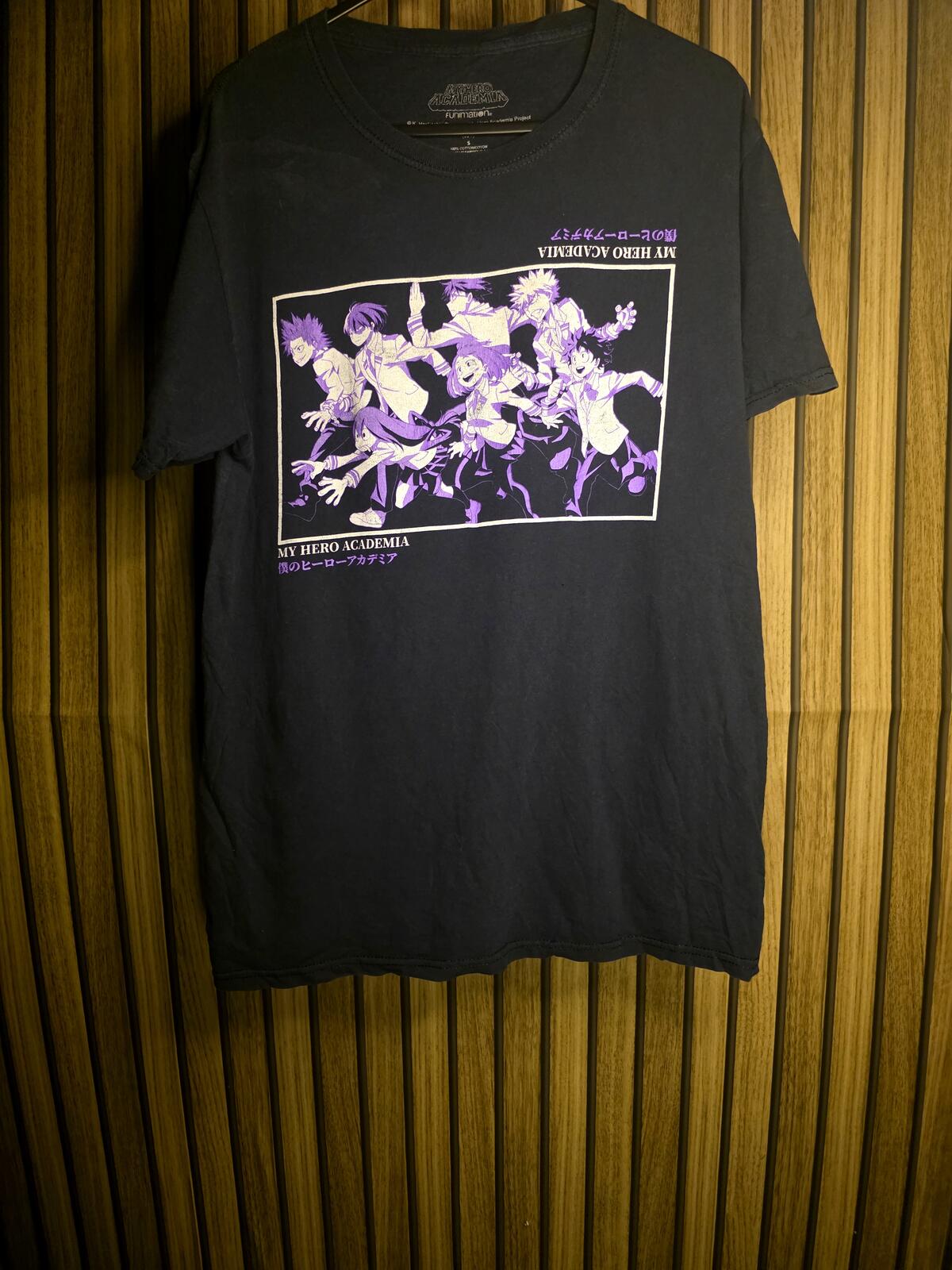 My Hero Academia Anime Graphic T-Shirt Black Small