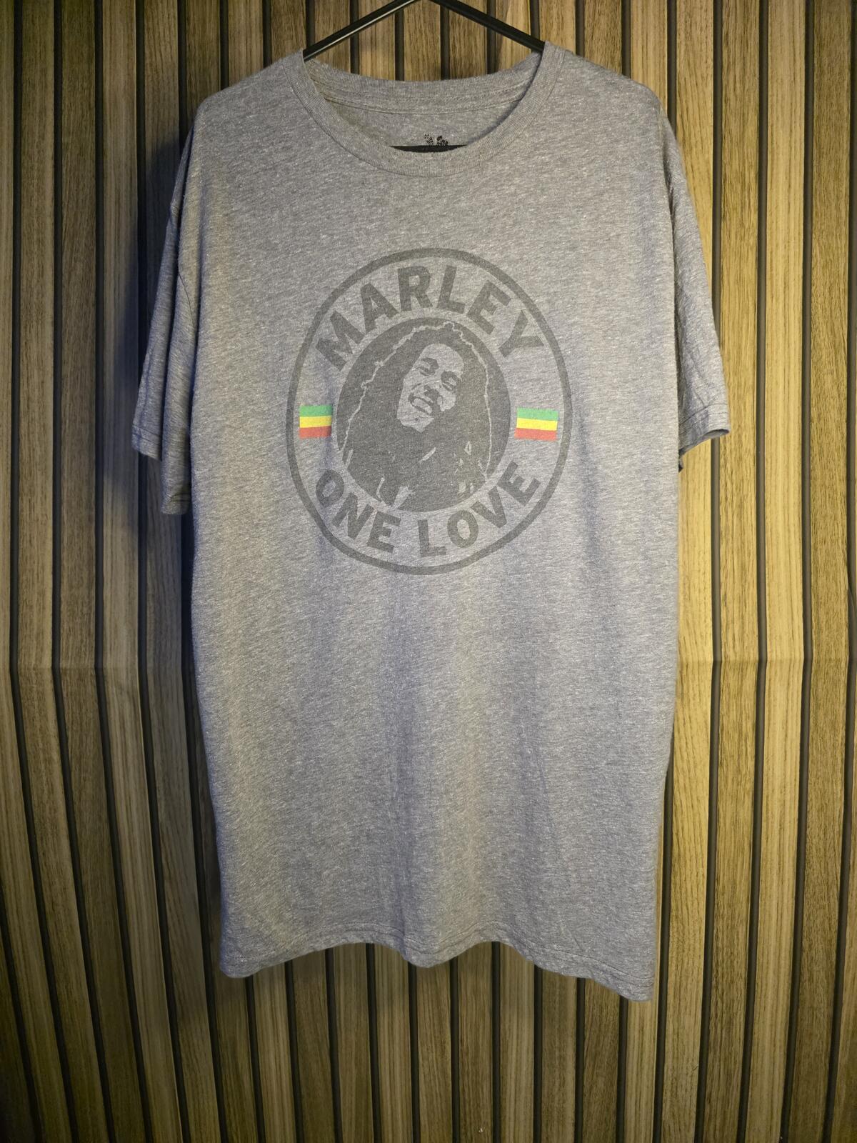 Zion Rootswear Marley One Love Graphic T-shirt Grey Large