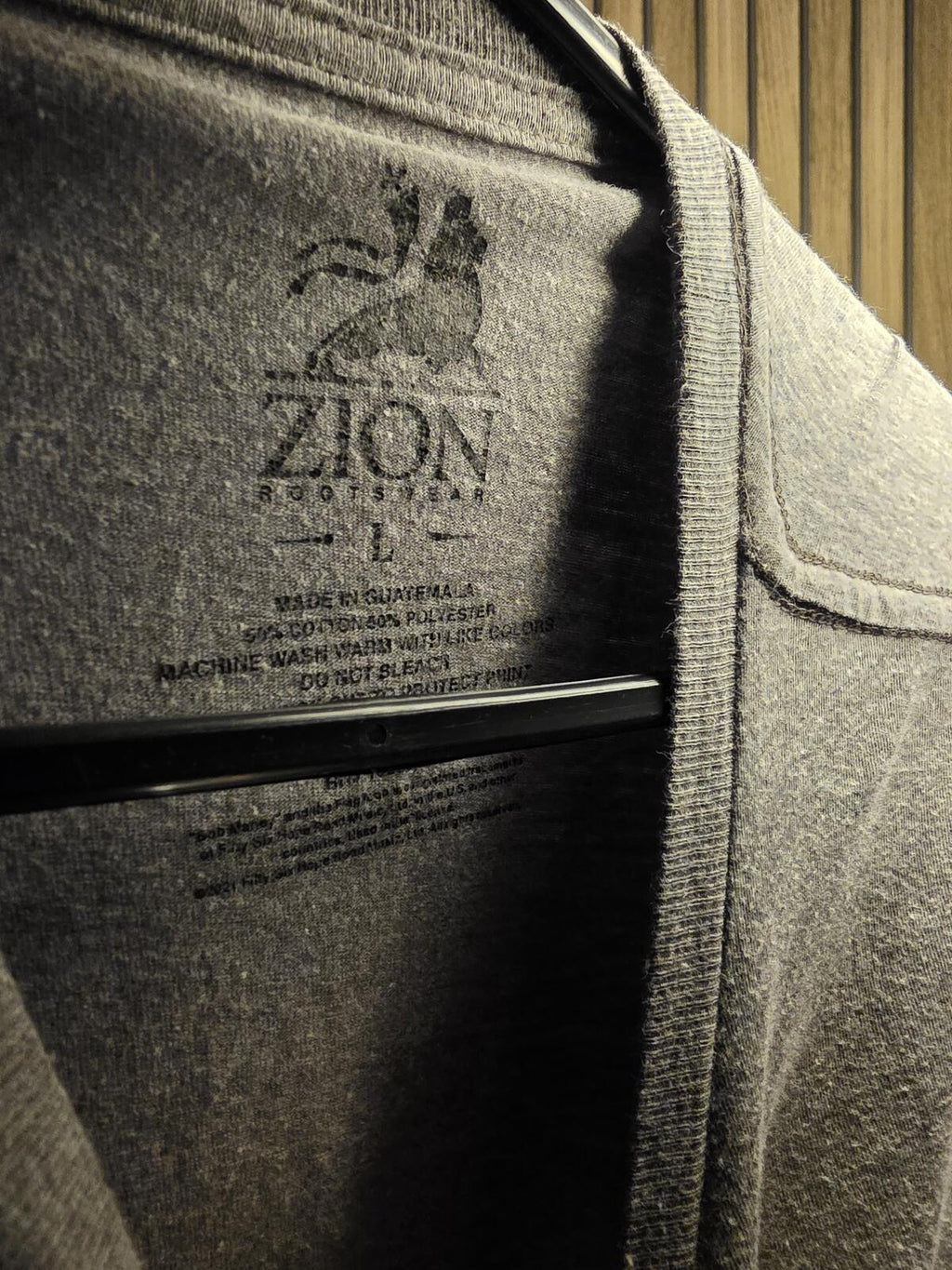Zion Rootswear Marley One Love Graphic T-shirt Grey Large
