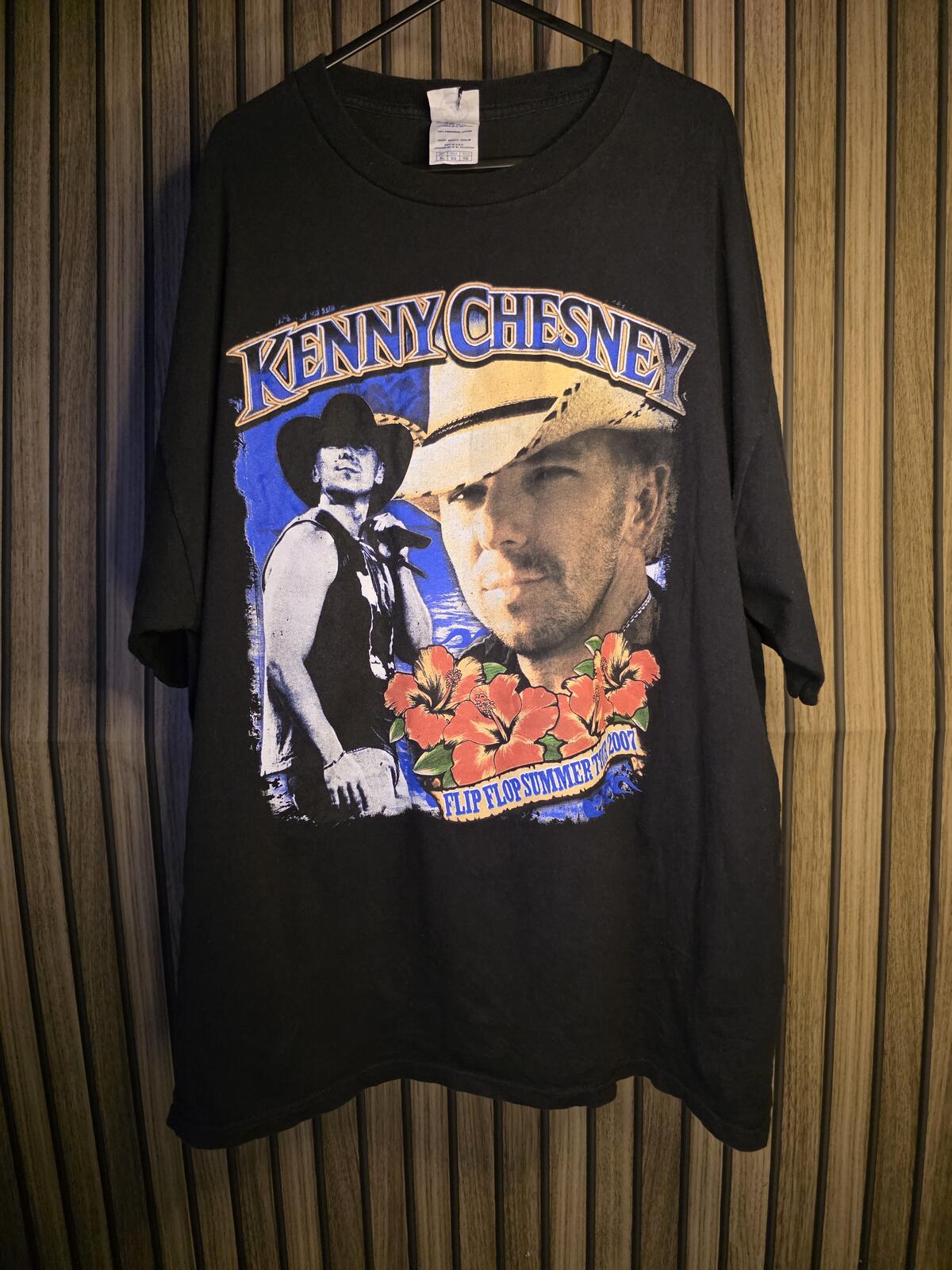 Kenny Chesney Flip Flop Summer Tour 2001 Black XL T-Shirt