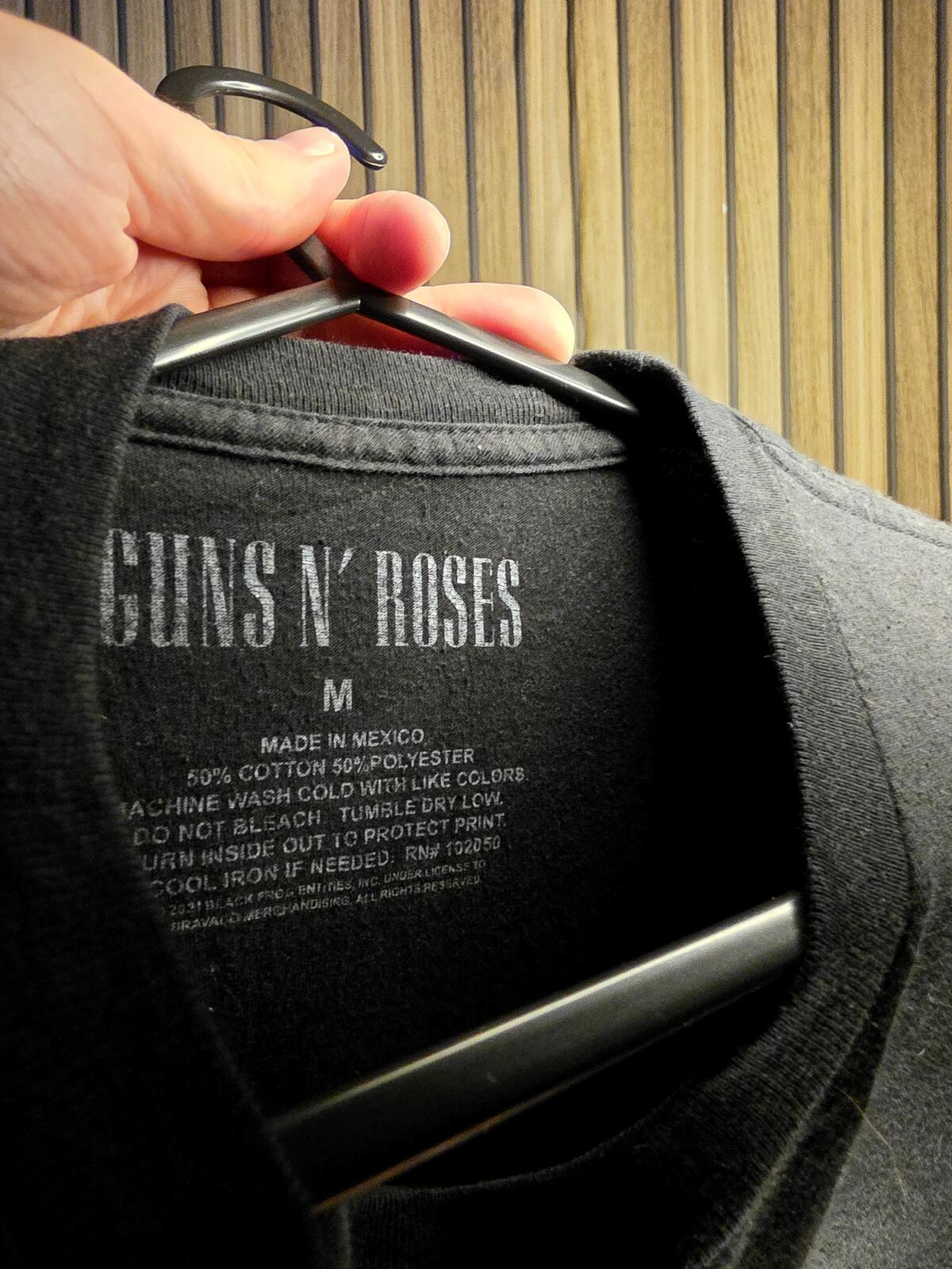 Guns N' Roses Black Band Logo T-Shirt Medium