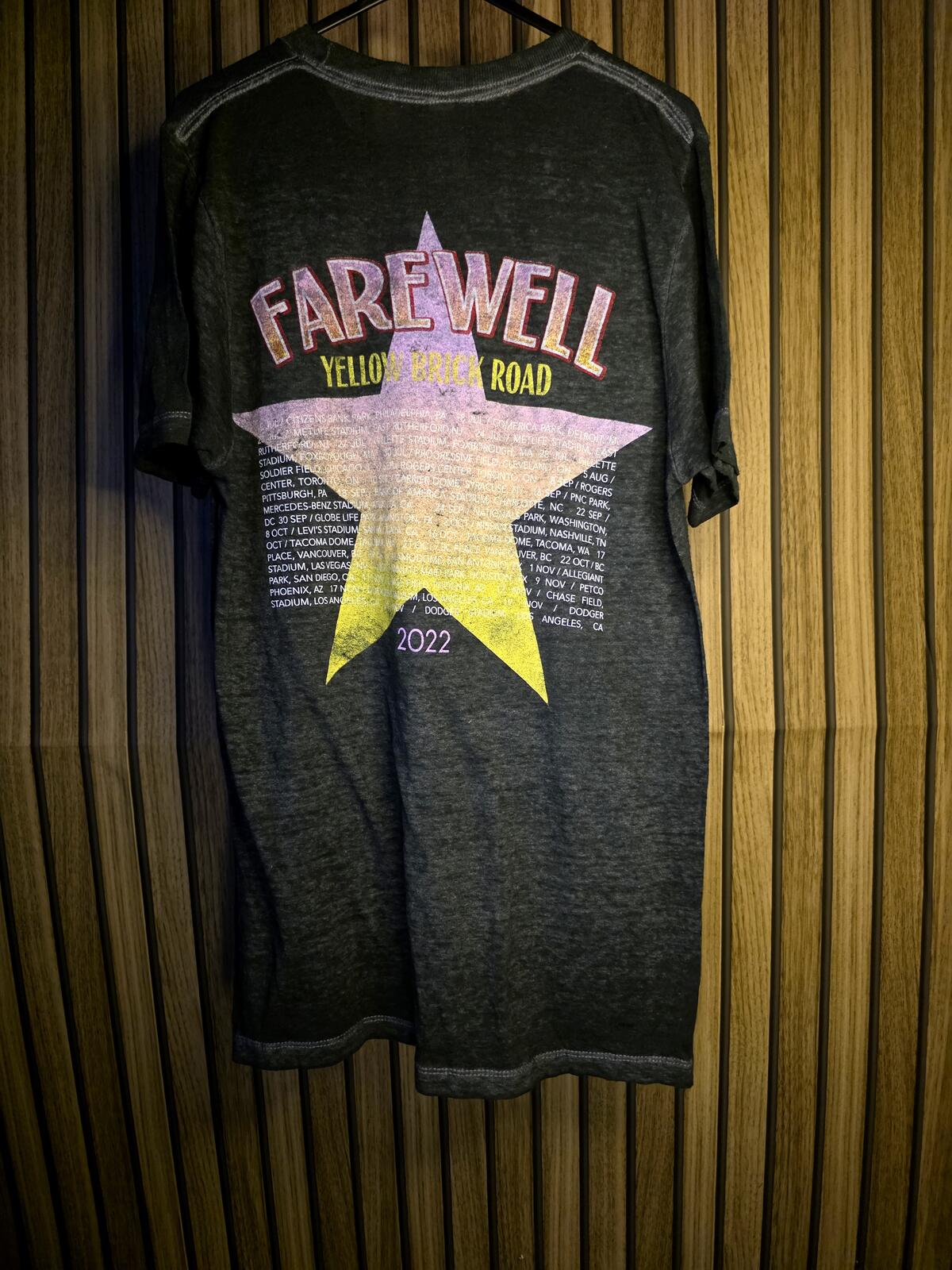 Elton John Graphic T-Shirt Black Size S