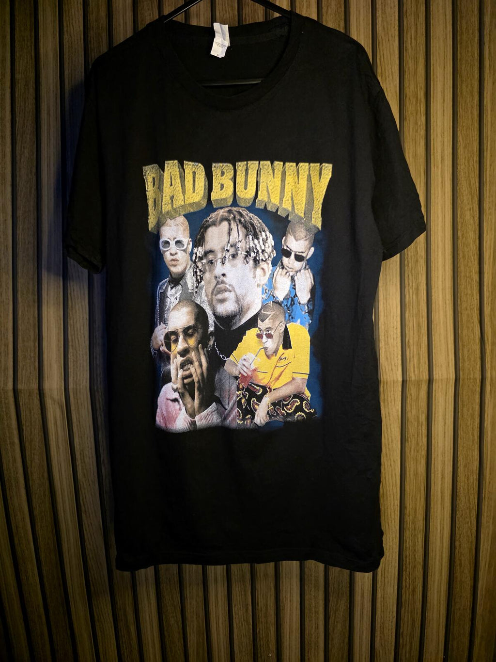 Bad Bunny World’s Hottest Tour 2022 T-Shirt Black Medium