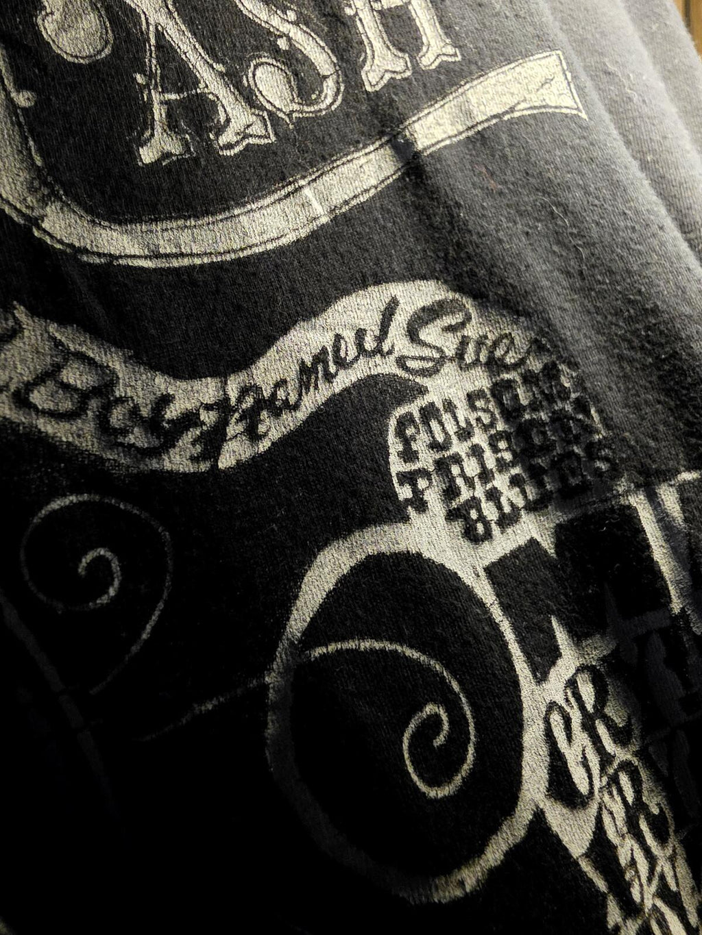 Johnny Cash Black Graphic T-shirt Medium