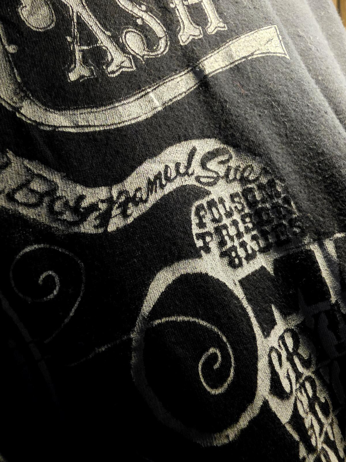 Johnny Cash Black Graphic T-shirt Medium