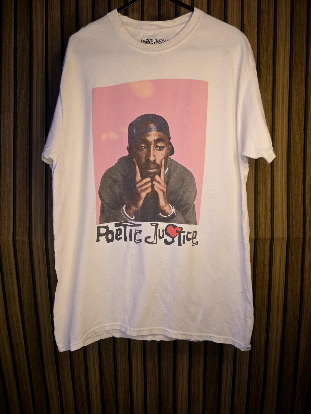 Poetic Justice Tupac Shakur Graphic T-Shirt White S/M