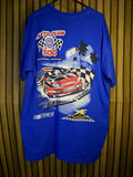 Vintage 2008 AAA Auto Club 500 Graphic T-Shirt Blue Large
