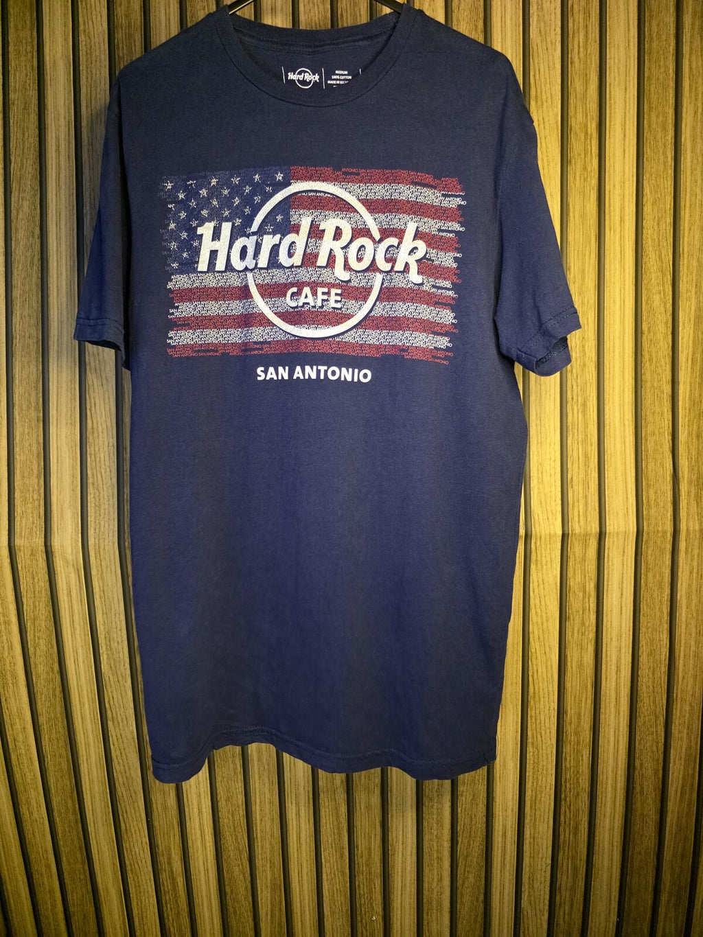 Hard Rock Cafe San Antonio Graphic T-Shirt Navy Medium