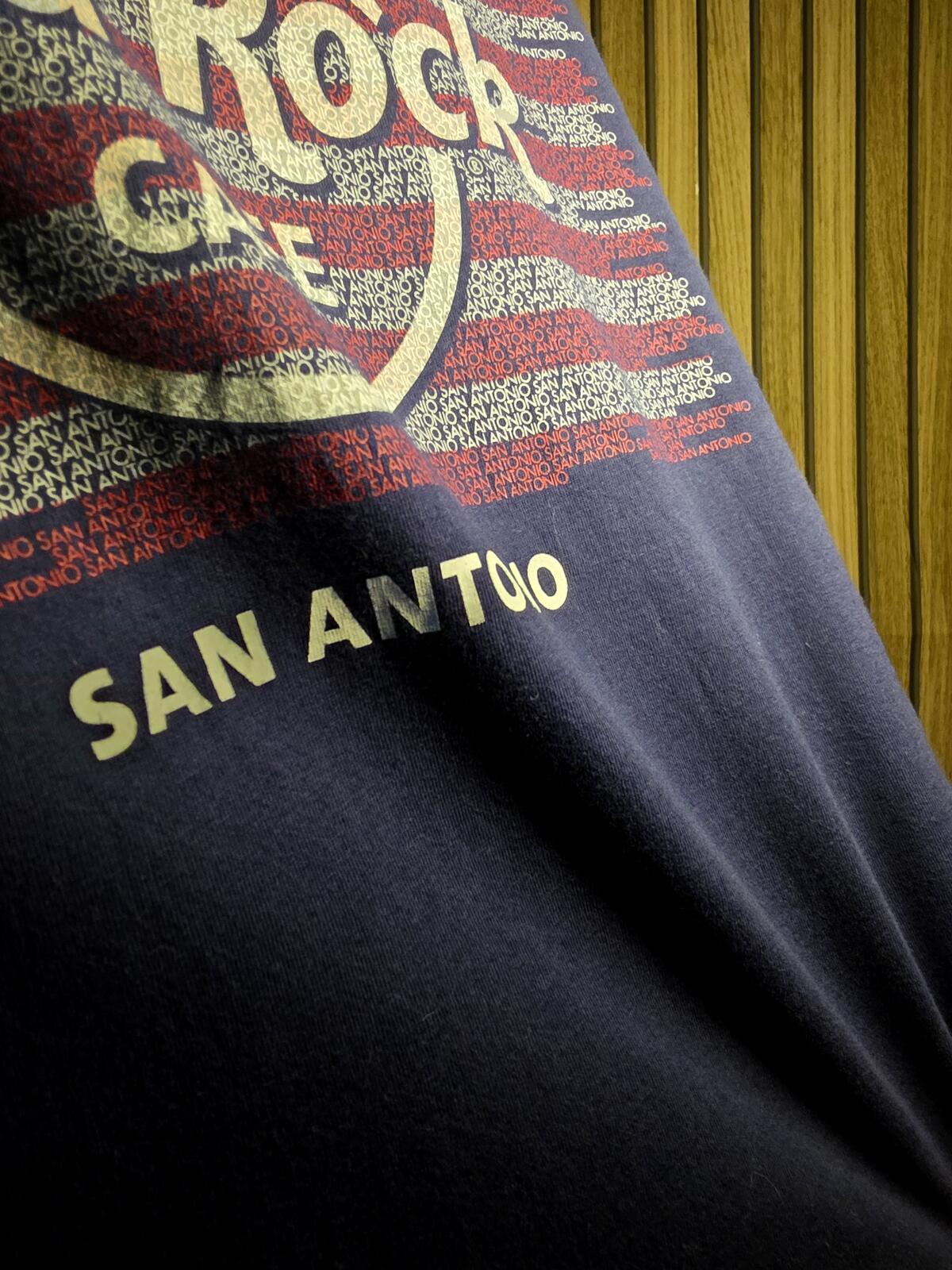 Hard Rock Cafe San Antonio Graphic T-Shirt Navy Medium