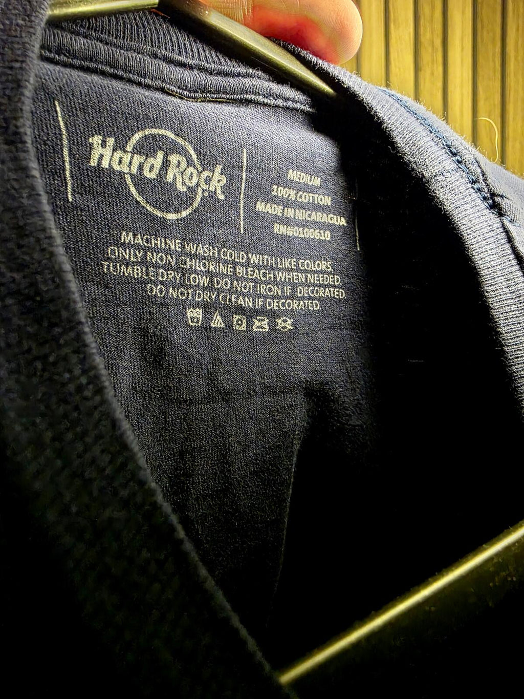 Hard Rock Cafe San Antonio Graphic T-Shirt Navy Medium