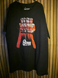 Bowie Graphic T-shirt Red and Black Large