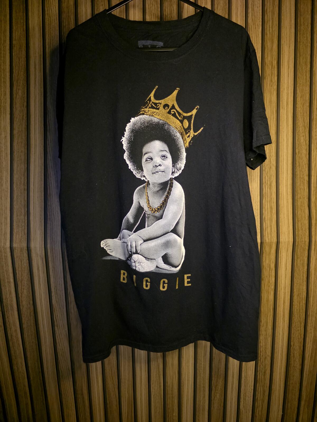 B.I.G. Baby Graphic Black T-Shirt Medium