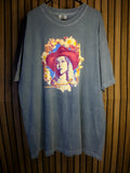 Tanya Tucker Graphic Cowboy Hat Portrait Tour T-Shirt Blue XL