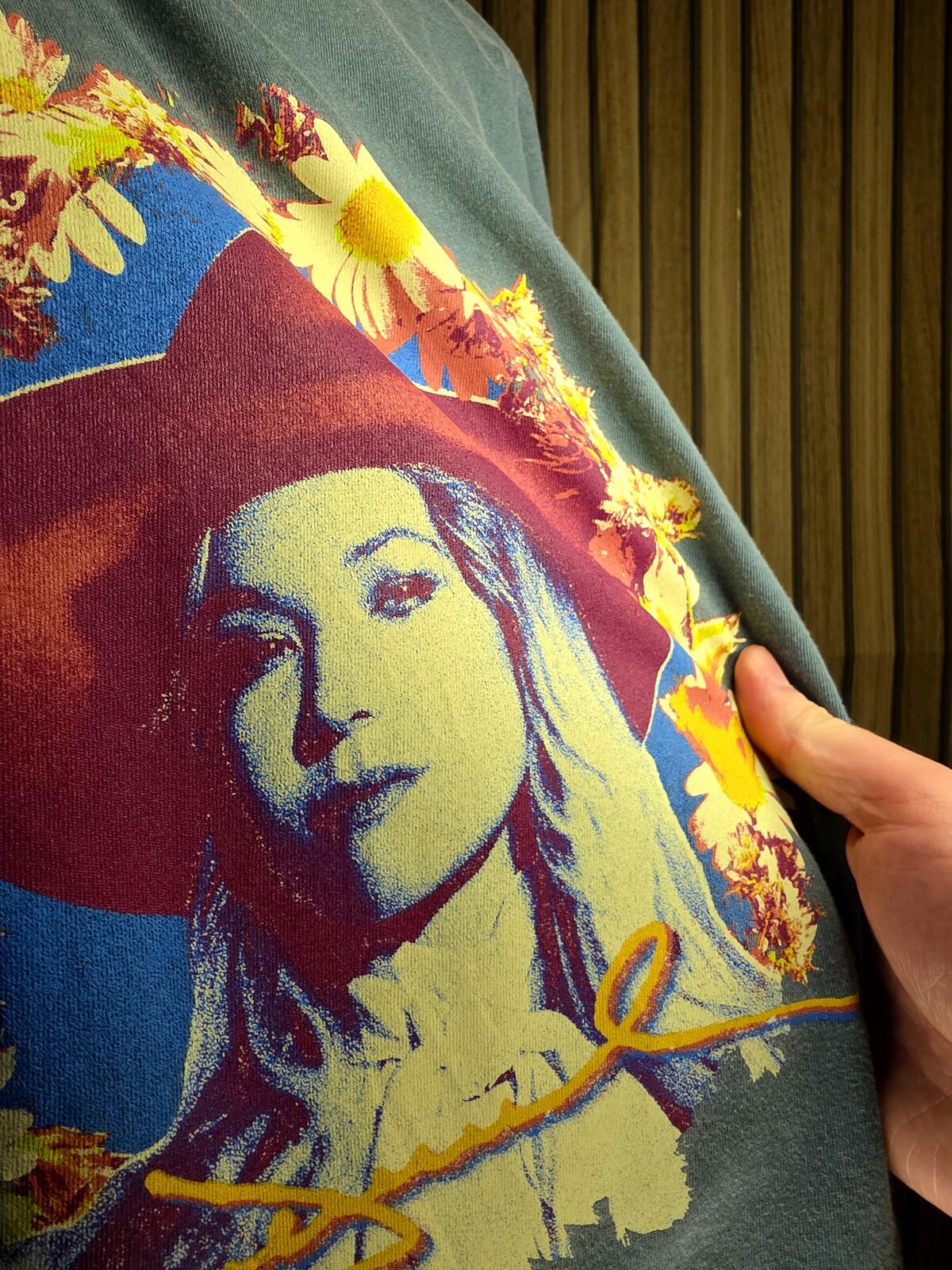 Tanya Tucker Graphic Cowboy Hat Portrait Tour T-Shirt Blue XL