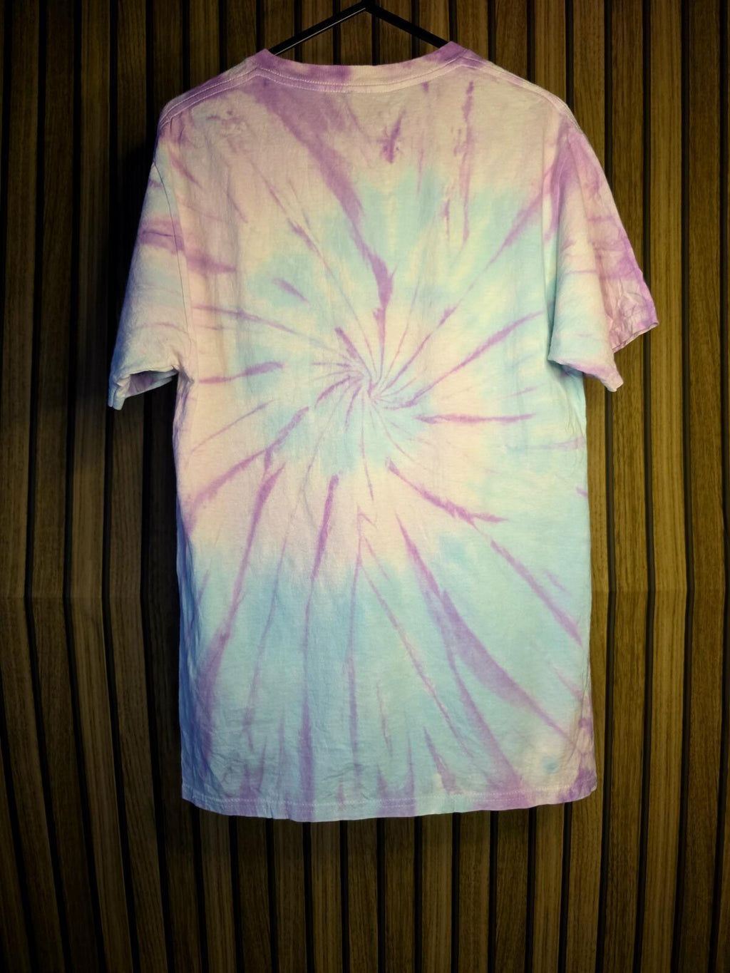 Iron Maiden Tie-Dye Graphic T-Shirt Purple Blue Size S