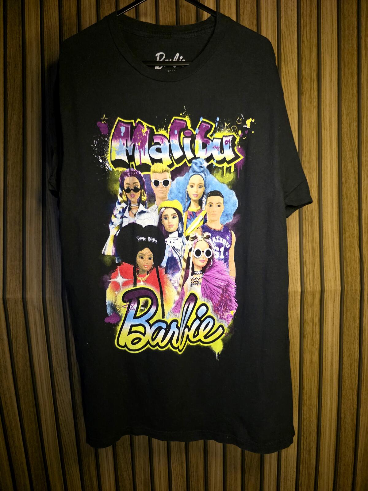 Barbie Malibu Graphic T-Shirt Black Medium